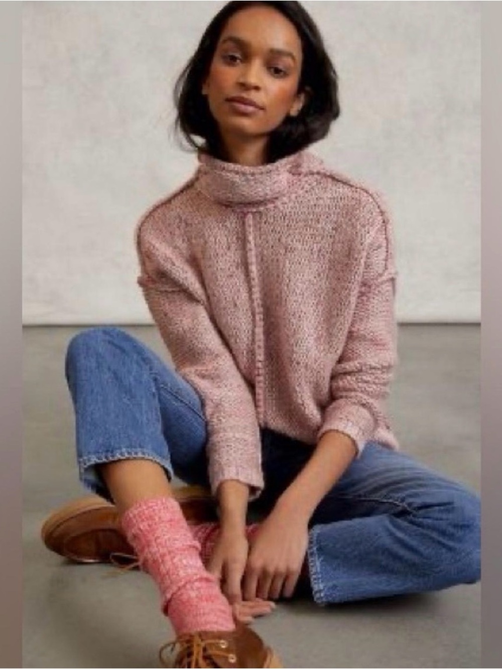 Pilcro Anthropologie Noelle Chunky Knit Turtleneck Sweater – Small